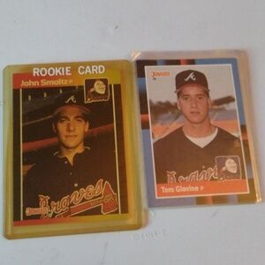 John Smoltz and Tom Glavine Rookie Cards